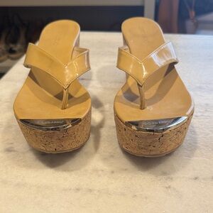 Jimmy Choo Pathos Thong Wedge Sandal